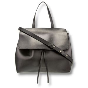 Mansur Gavriel Black Leather Soft Lady Bag Italy